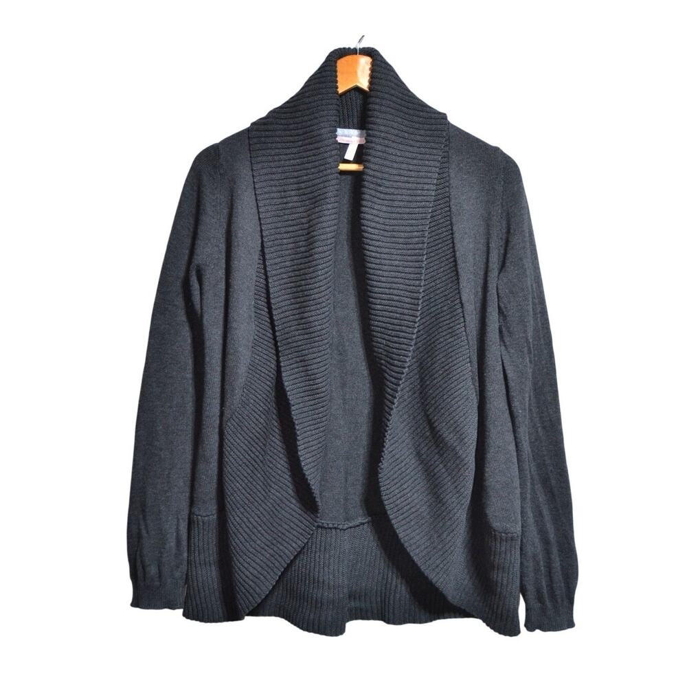 Victoria's Secret Cozy Gray Open Front Knit Cardigan Size Medium